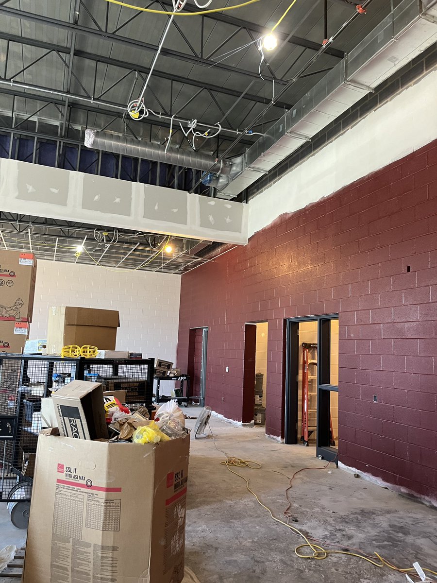 Updated Photos of our new HS music rooms. We are certainly making progress!
