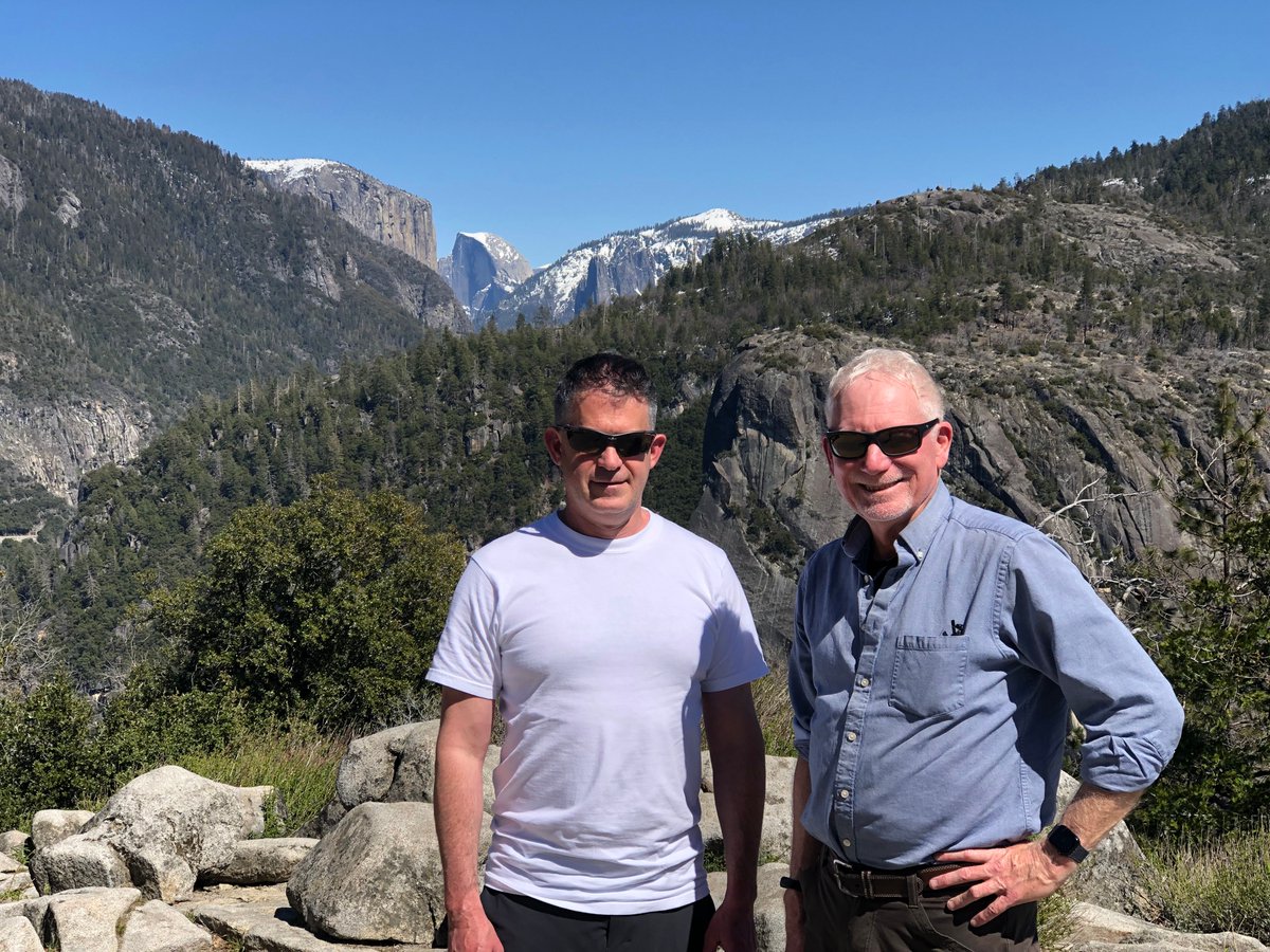 SNRI faculty Director Tom Harmon , and his Labor and Automation in California Agriculture (#LACA) group hosted @dbreznitz , leading scholar on innovation, for a whirlwind tour of challenges and opportunities for green innovation in the #SanJoaquinValley and #SouthernSierra.