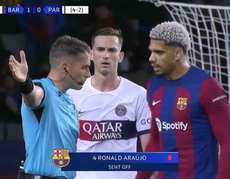 'But we paid you ref.' 'You are broke, payment didn't go through. Leave the field please.'