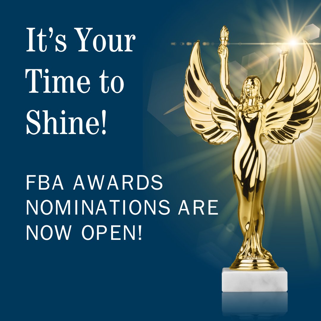 The FBA is accepting nominations and applications for the 2024 Awards Program! Apply here: ow.ly/v3Kr50RfS1L