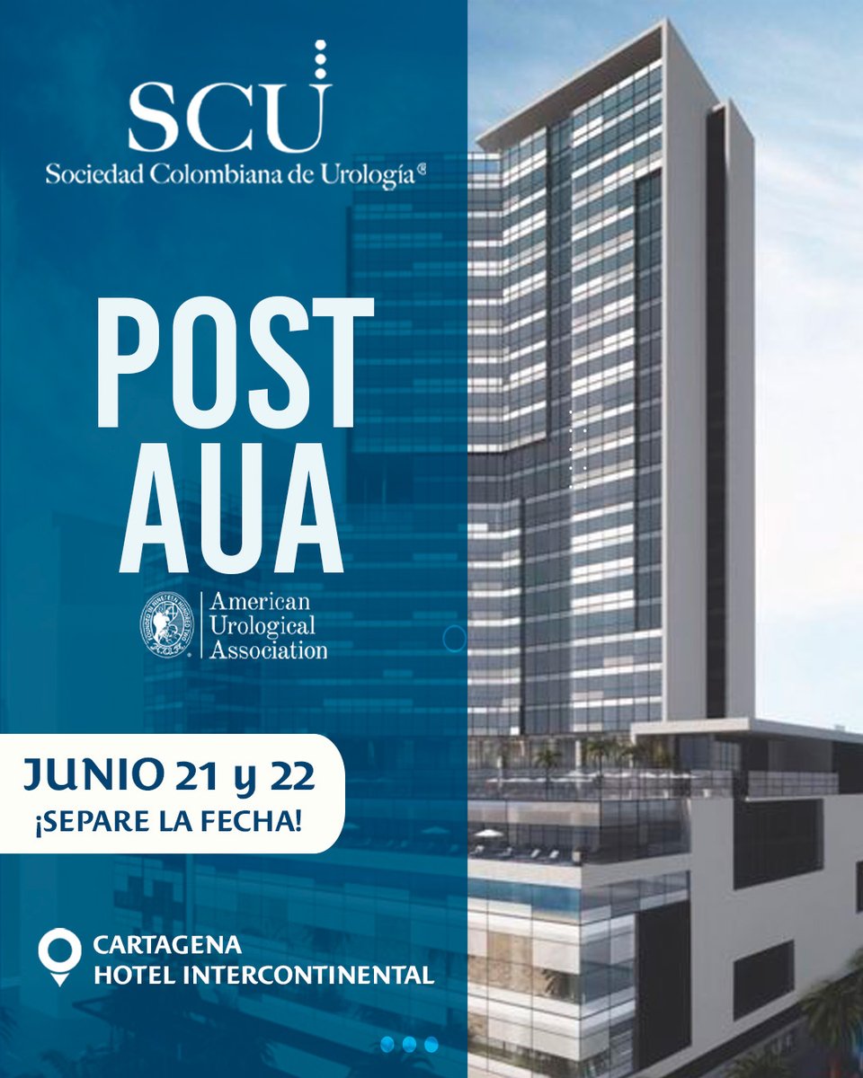 Curso POST AUA 📍 Cartagena, Hotel Intercontinental 🗓️ Junio 21 y 22 ¡SEPARÉ LA FECHA!