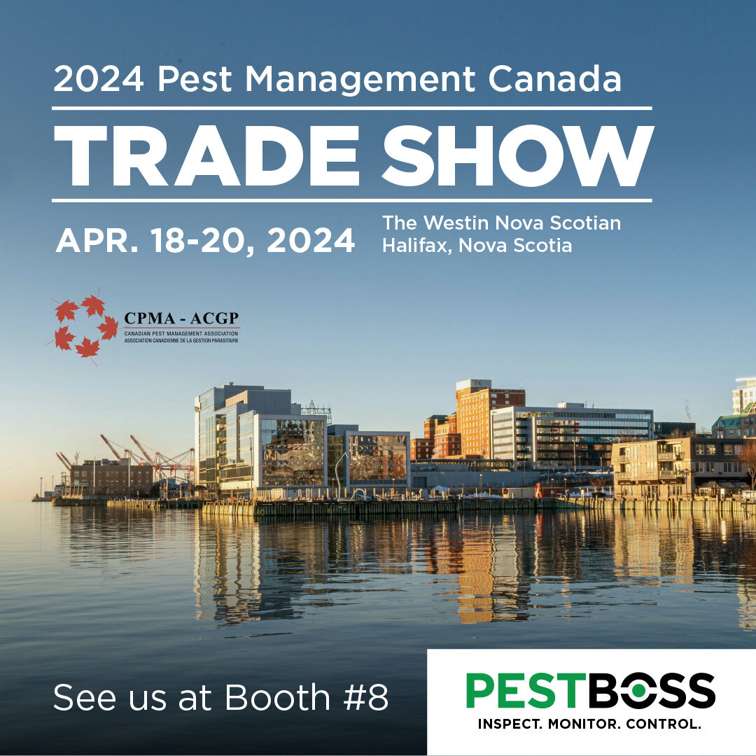 RealPestBoss's tweet photo. Come see us at CPMA in #Halifax! Let’s talk Integrated Pest Management, trending analytics, and impressing your customers with structure and transparency. See you at our booth! https://t.co/JQDrGmaA7s