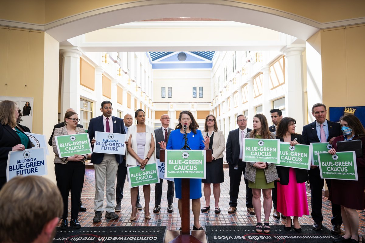 Today I joined fellow members of the Blue-Green Caucus as we discussed the opportunities with creating a more clean and sustainable energy future. In partnership with unions and environmentalists, we can grow our economy while addressing climate change.