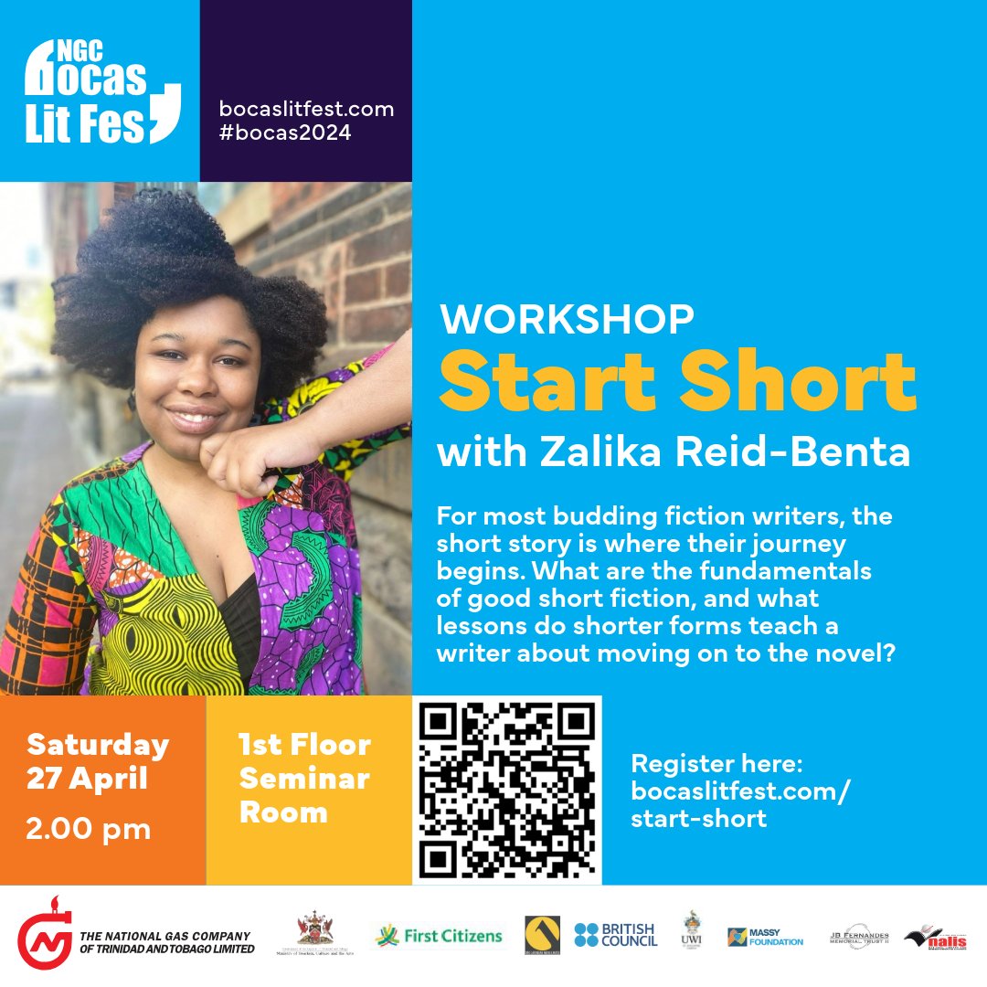 What are the fundamentals of good short fiction and what lessons do shorter forms teach a writer about moving on to the novel? Sign up for Start Short, with Zalika Reid-Benta bocaslitfest.com/start-short
#bocas2024 <a href="/literati167/">Zalika Reid-Benta</a> #writingworkshop #shortstoryworkshop #shortstorytonovel