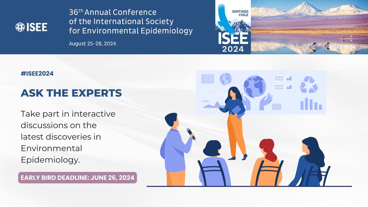 Engage in captivating discussions and seize the chance to ask experts at #ISEE2024! Dive into the latest environmental epidemiology insights and be part of the conversation shaping our future 🌎 bit.ly/43Z4IDG