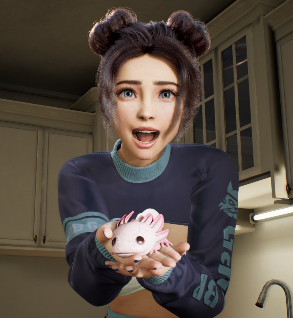 codemiko's tweet photo. Axolotls are not for eating!! they are for.... https://t.co/umuanlIvwb