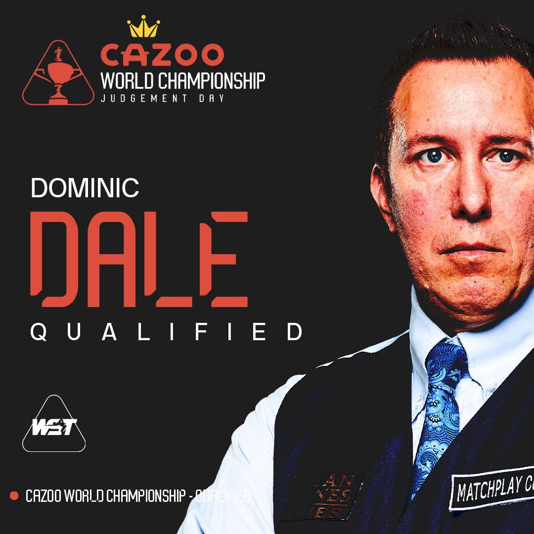 FOR THE FIRST TIME IN TEN YEARS! Dominic Dale beats He Guoqiang 10-8 to reach his first Crucible since 2014. 🔥 He's the oldest qualifier since Steve Davis in 2010. #CazooWorldChampionship | @CazooHelp