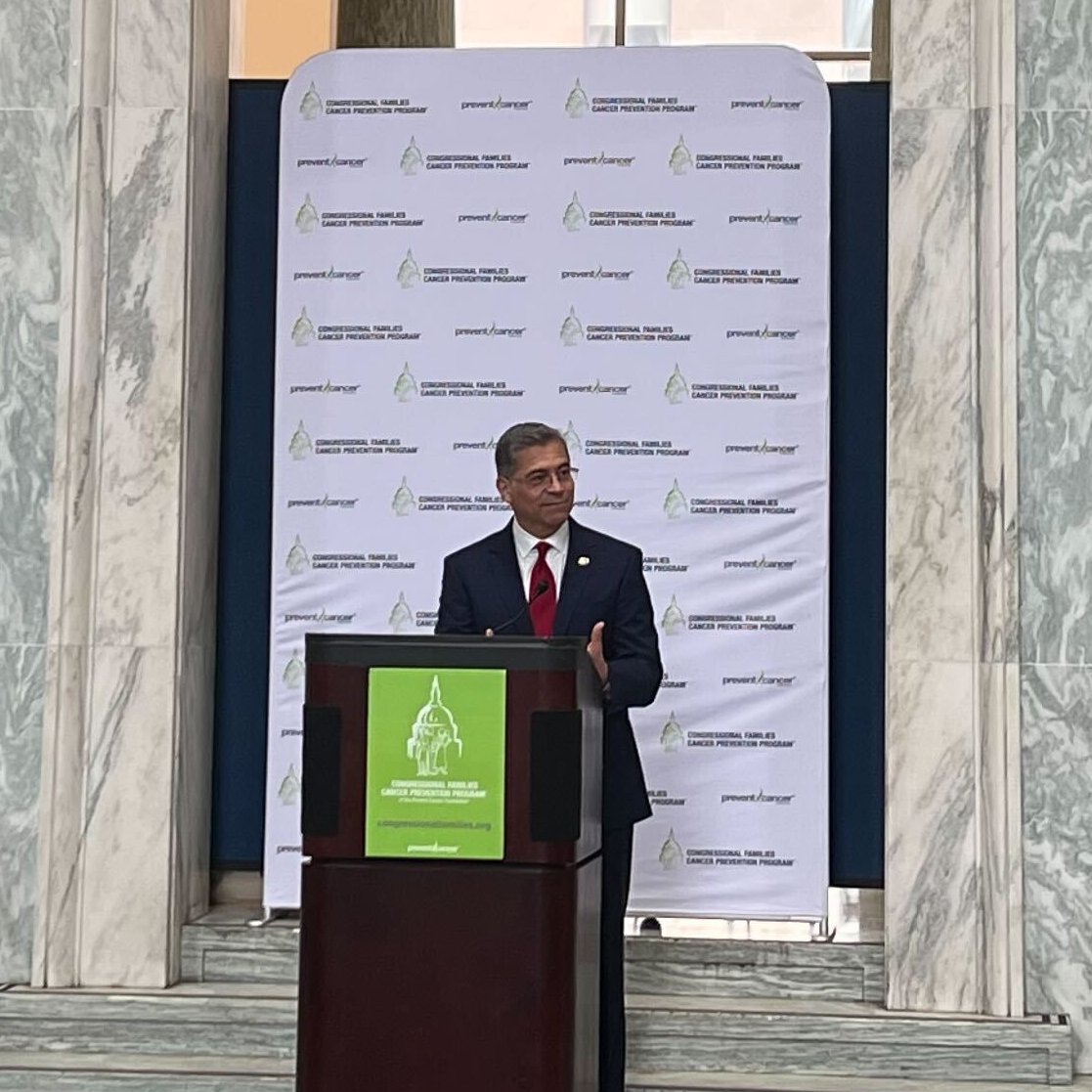 We're proud to sponsor the #CongressionalFamilies Cancer Prevention Program and @preventcancer reception honoring Dr. Collins! Great to see HHS @SecBecerra and @rosadelauro speak passionately about cancer screening ⁦innovation and patient access.