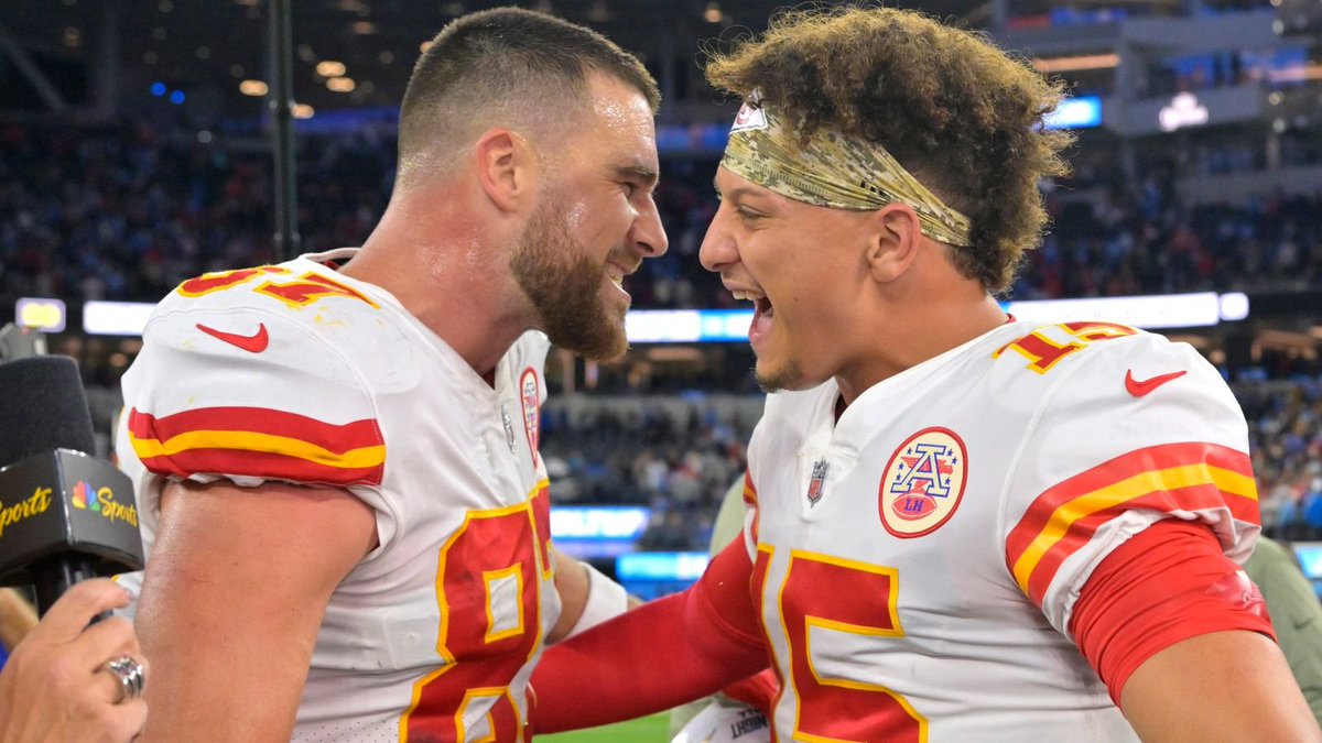 Travis Kelce on Patrick Mahomes: 'Pat is clearly the biggest name in football right now. For him to still be in his 20s and not slowing down anytime soon means he's also the future of football.'