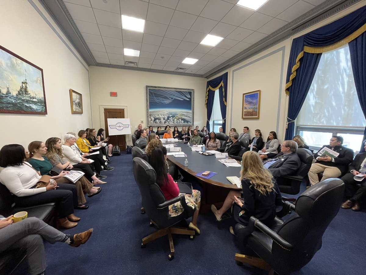 Fascinating roundtable with the Servicewomen and Veterans Caucus, led by @RepHoulahan, including @RepSherrill and @RepJenKiggans today! Lorry Fenner did an outstanding job repping our @MinorityVets-led Military Reform Coalition, advocating for #EndingMST thru smart policy! #SAAPM