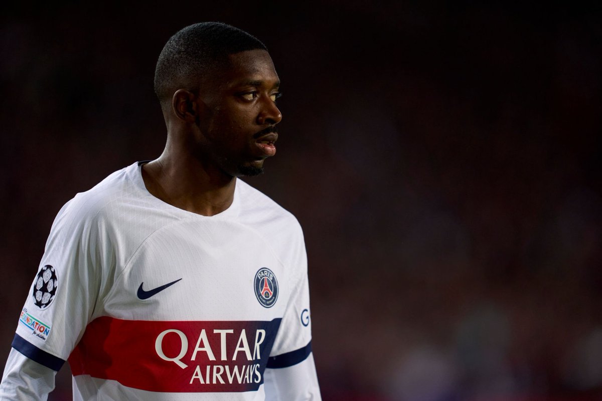 Footballtweet's tweet photo. Ousmane Dembélé wishes he could play Barcelona every week. ⚽️⚽️🇫🇷 https://t.co/eu2an4sR3M