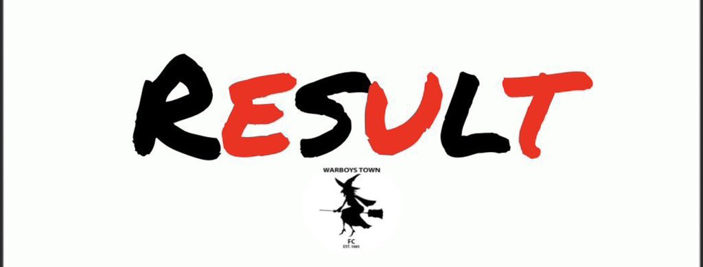 RESULT Stanground Sports 1 - Warboys Town 3 🥅 M.Brown x 2 🥅 D.Moulds 🅰️ J.Blackwell 🅰️ J.Thornton #UpTheWitches 🔴⚫️