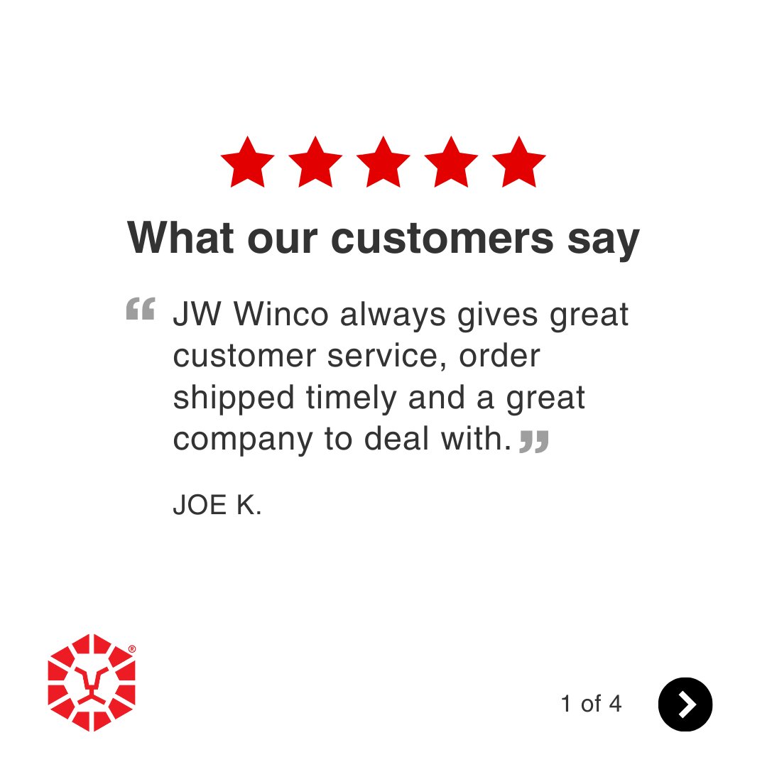 JWWinco's tweet photo. These are the reviews we take pride in seeing! 😃🏆

Ready to elevate your next project? Shop our wide range of products online or give us a call. We’d be happy to help!

#customerservice #customersuccess #gratitude https://t.co/3wBOsGaFqZ