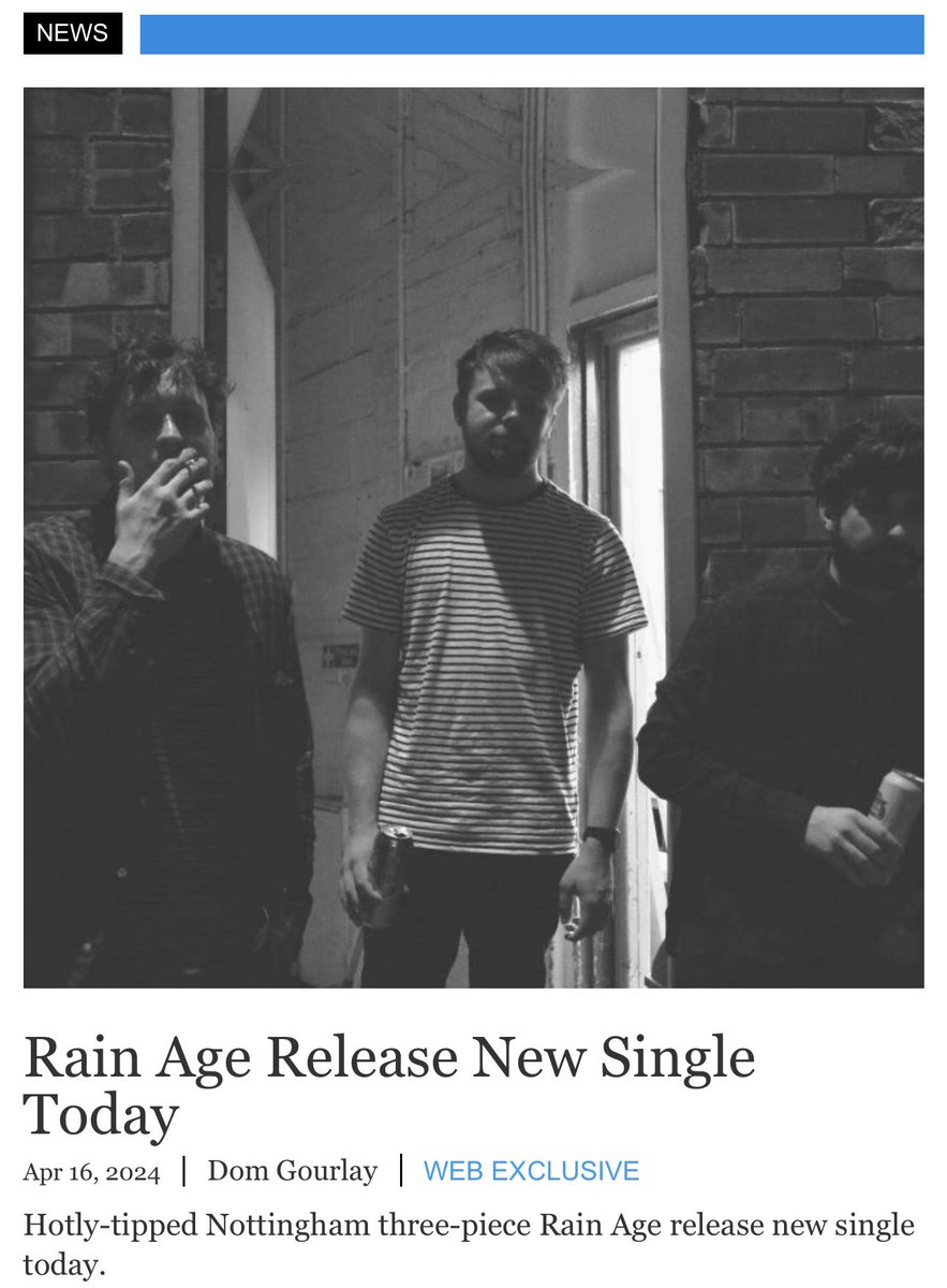 domlikesrabbits's tweet photo. Nottingham is the place to be for new music right now and @therainage are another of the city’s most exciting bands. 

Their new single “WPD” came out today and it’s a banger! 

Words here for @Under_Radar_Mag 

https://t.co/yCfEB2CCn9 https://t.co/lxE2YN9AZY