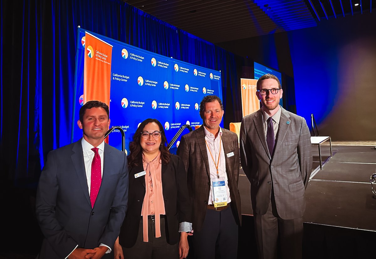 Thank you @Scott_Wiener and @AsmJesseGabriel for joining us this morning at #PolicyInsights24 to discuss the challenging #CAbudget decisions ahead.

And much appreciation to our Board chair, Veronica Carrizales, with @calwellness for moderating the opening session.