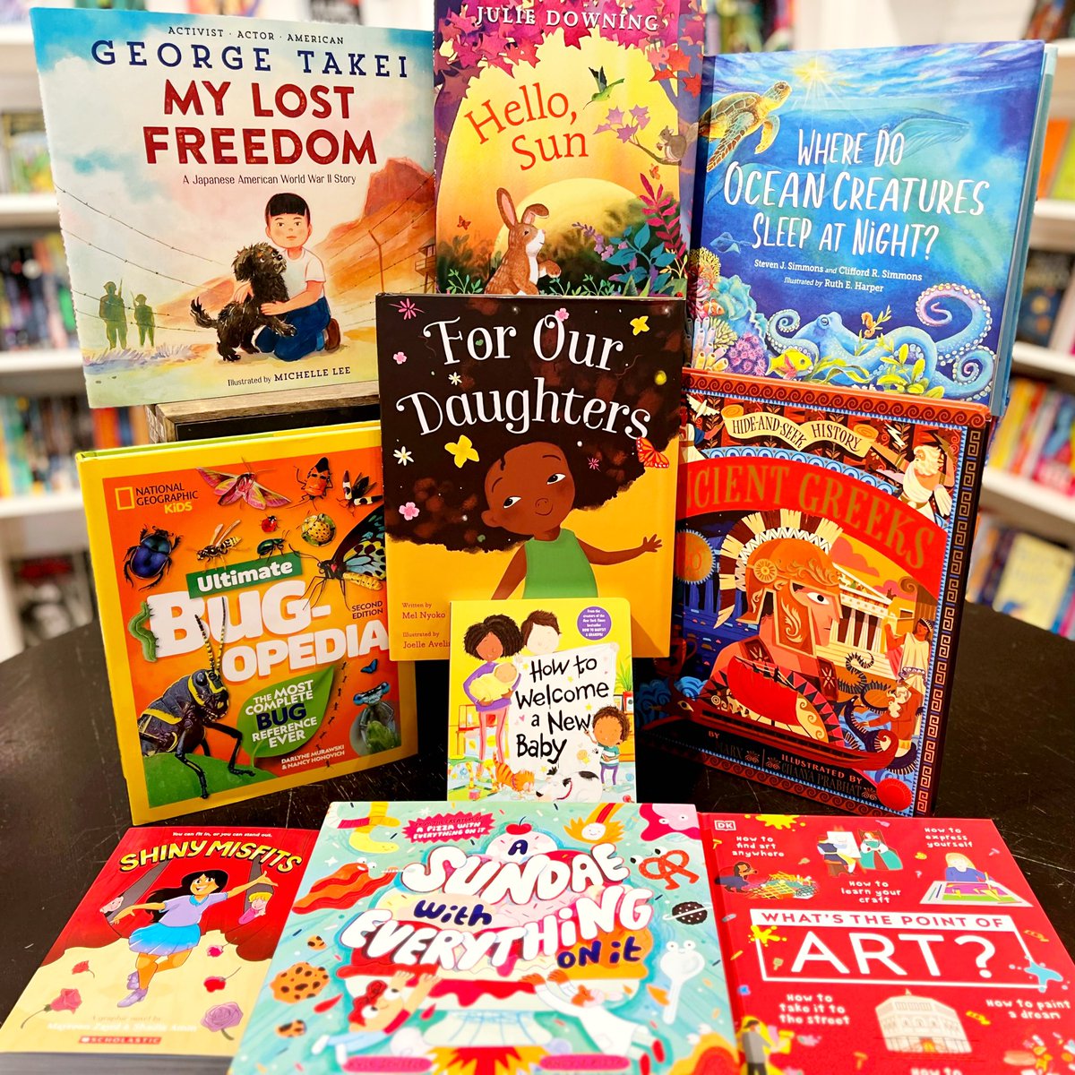 It’s a beautiful day for beautiful new books! Congrats to all who had a hand in their creation. Find these and so much more at our welcoming shop or online at covertocoverchildrensbooks.com/new-picks