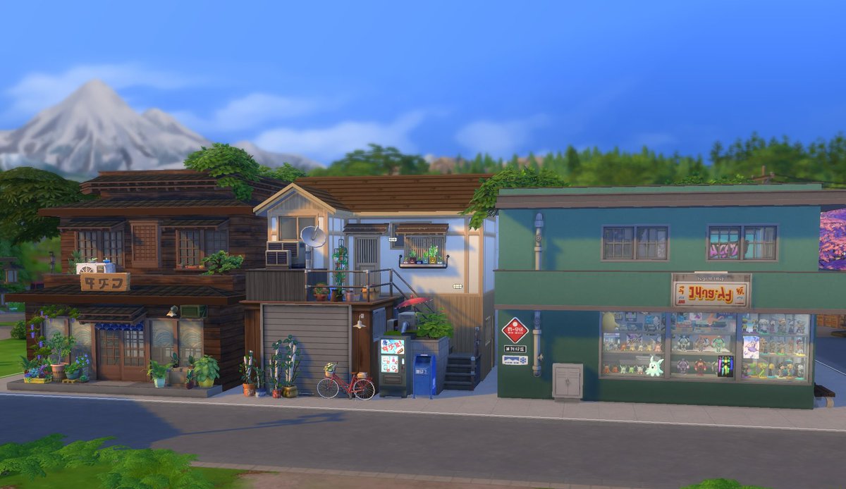 tauwill2's tweet photo. On continue la crea de #montKomoreby avec ce WIP. 
Bar, magasin de jeux et arcade, appart, spa, librairie-bibliothèque. 
#thesims4 #thesims #sims4 #Lessims https://t.co/nsd4MTAGUU