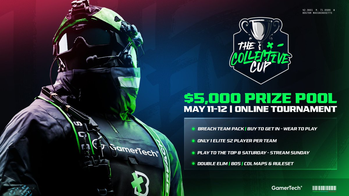 Introducing the Collective Cup. 💰 $5,000 🗓️ May 11-12 🏆 CDL Format 🆓 Free Entry, but wearing the Breach pack is required! Register with the link below ⬇️
