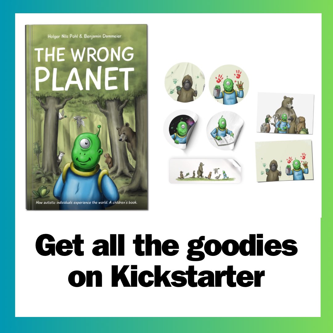 Launching soon on Kickstarter! The Wrong Planet - a children’s book on autism.

Push that notification button to be the first to get all the nice extras.

holgernilspohl.com/thewrongplanet