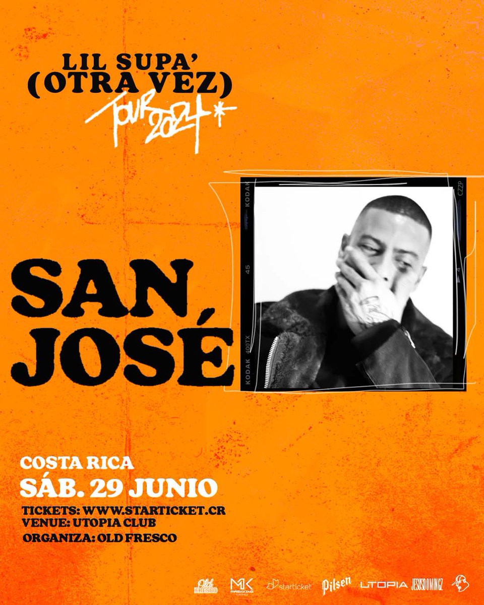 OldFresCo's tweet photo. @LilSupaOficial y @pequerales "Otra vez" en Costa Rica.

Este 29 de Junio tenemos la visita de Lou Fresco, presentando sus icónicos clásicos. 

Ya a la venta por la página web de @starticket.cr

Una producción de @oldfresco &amp; @yoyodojonet https://t.co/hEe8ynkL4r