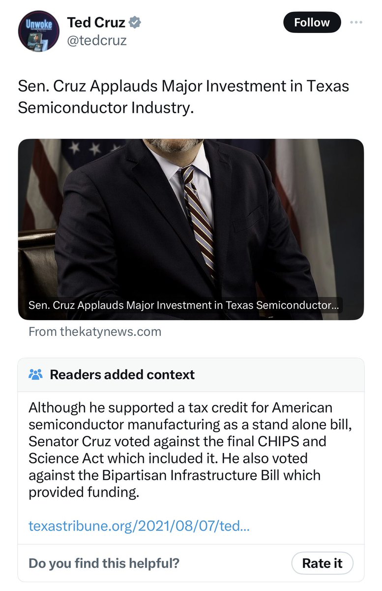 LOL: Ted Cruz just got hit with a BRUTAL community note on his post! 😂