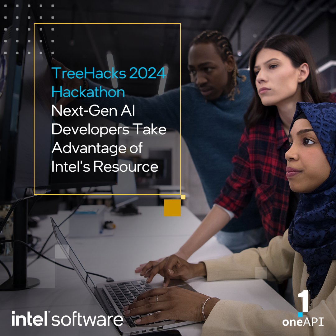 At @Stanford’s recent TreeHacks 2024 Hackathon, the next generation of #AI developers utilized #oneAPI tools including #IntelDeveloperCloud and Intel Extension for @PyTorch to create a range of cloud-based AI solutions: intel.ly/3U2qCkZ