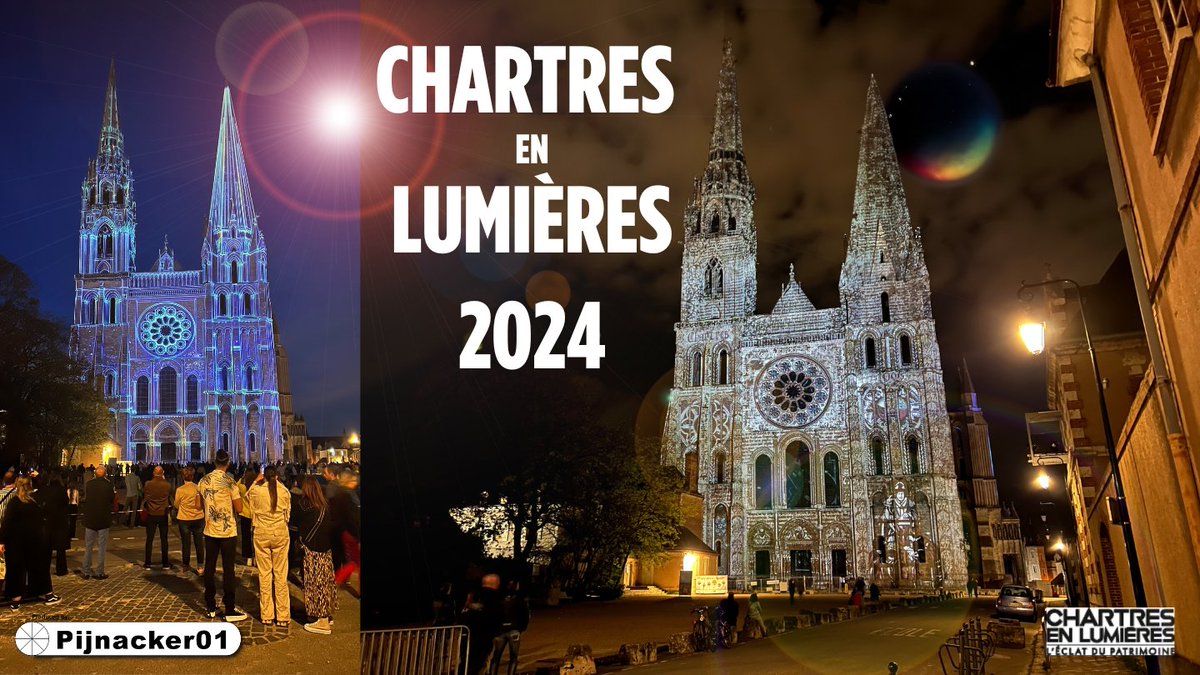 Chartres en lumières 2024 by the #Gothic Cathedral at night - amazing light show @ChartresLumiere (video):

🎥 youtube.com/watch?v=gFWpD4…

— #Chartres #lightshow #Cathedral #France #lumières #chartresenlumieres