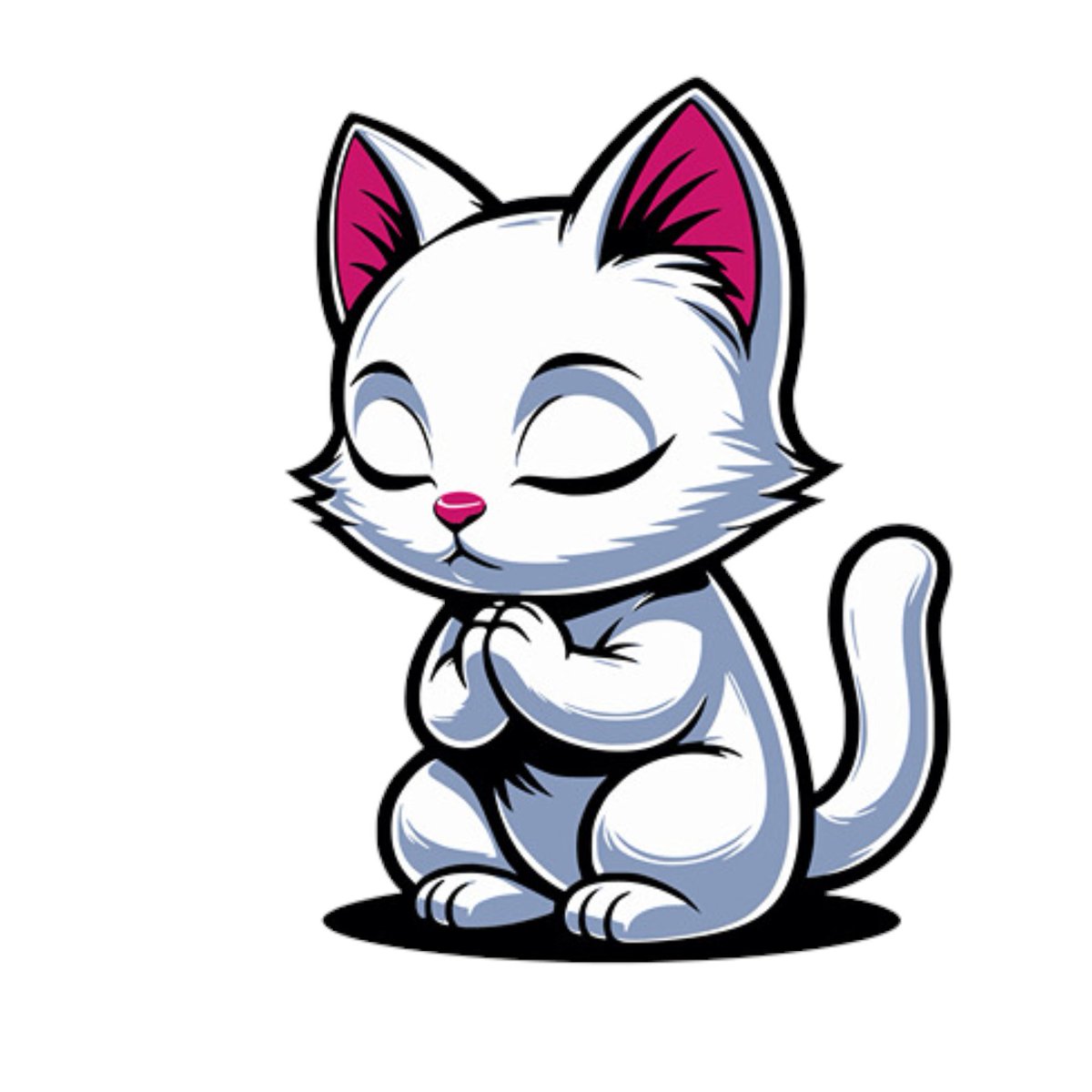 PrayCatCoin's tweet photo. Dear God, you live in everlasting light, I seek the brightness of your presence.  You know no weary; now as my limbs grow heavy and spirit begins to sag, I commit my life to your work here on earth as a drift into dreaming.  Before I sleep today I remember the work you have enabled me to do in helping others.  As I am about to sleep I rejoice in the loves and friendships that are being made with the $PRYCAT community.  -AMEN 🙏  Fellow praying CATS - will you pray that pray today with me?   Also.. will you make some original artwork of praying cats and share with us?   Or make some CHEMEs (Charity Memes) with the attached pictures?  Please post your SOL Wallets and amazing artwork or CHEME below.   This is only on @solana!!!