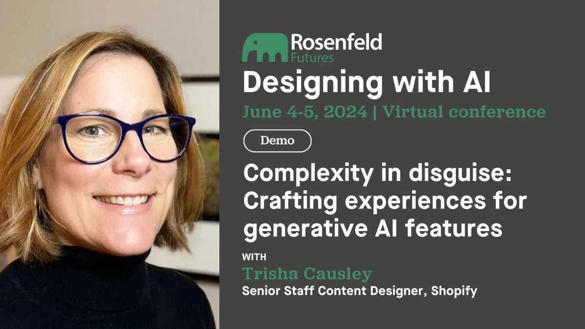 AI tools like ChatGPT & GoogleBard allow lightning-fast content creation, but effective prompts are crucial. Don't just rely on user input. Learn more from Trisha Causley at Designing with AI, a virtual conference taking place June 4-5. rosenfeldmedia.com/events/futures… #DWAI2024