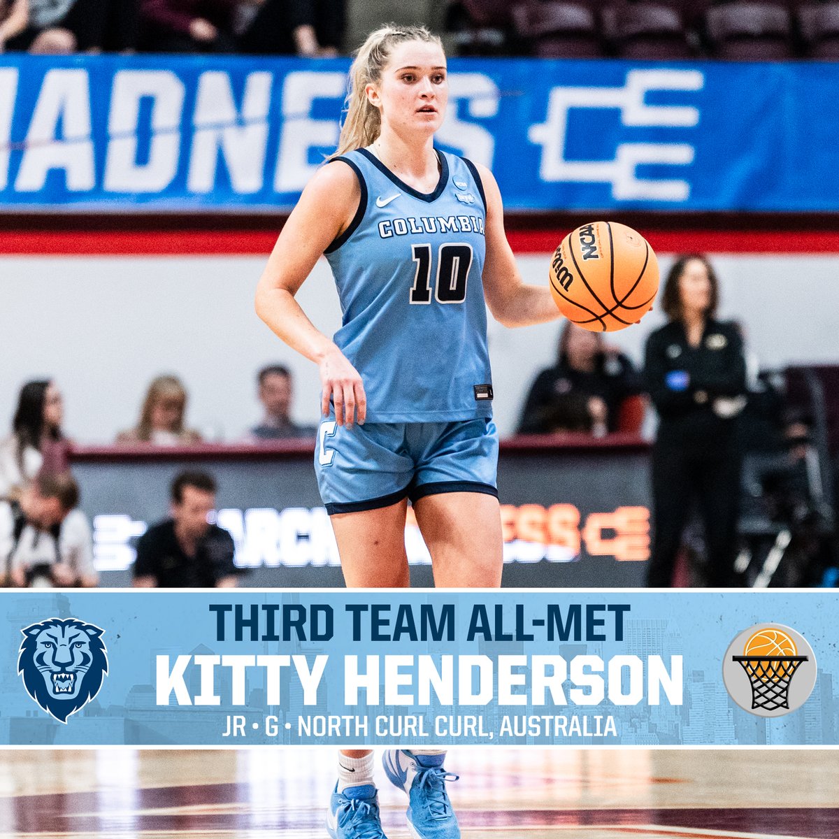 The awards keep coming! 🏆 Abbey Hsu is the 2023-24 @MetBasketballW Women's Div. I Player of the Year 🏅 Cecelia Collins (2nd Team) and Kitty Henderson (3rd Team) land All-Met honors MORE: 📰 >> bit.ly/3UjclSd #RoarLionRoar 🦁 | #OnlyHere 🗽 #EDGE 🏀