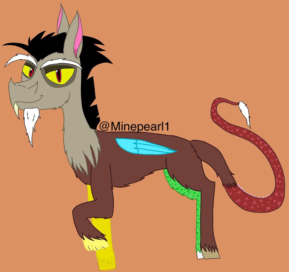 Redraw discord in his pony form. #mlpfim #mlpfanart #mlpdiscord