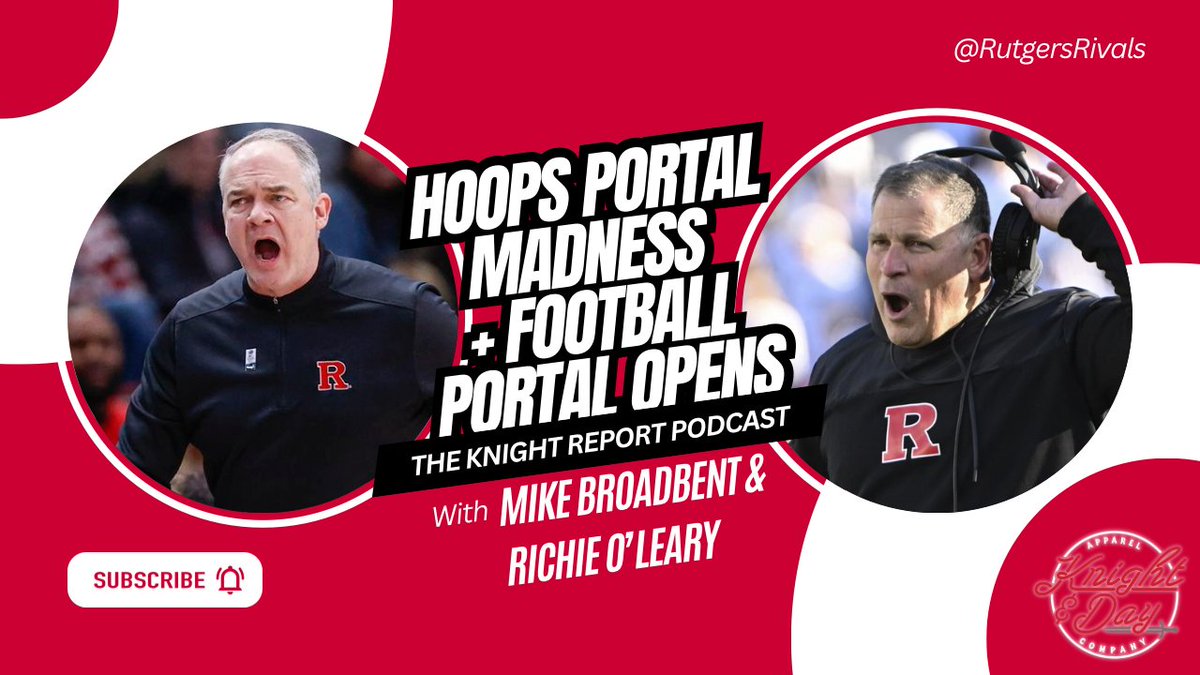 🎧NEW @RutgersPodcast🎧 Latest on #Rutgers Hoops transfer targets + the portal officially opens up for football with a few names to watch. ⚔️- tinyurl.com/bddpjahu 🍎- tinyurl.com/y373yrx6 ✳️- tinyurl.com/bd47j8jc