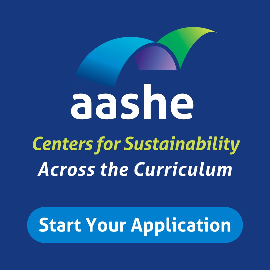 🌍 We're seeking new institutions to join the network of #AASHE Centers for Sustainability Across the Curriculum! Become a leader in sustainability education, gain promotional support, and join a network of sustainability trainers. 🚀 aashe.org/partners/cente…