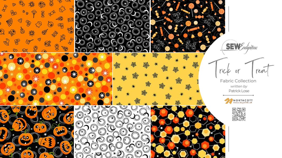 Trick or Treat Fabric Collection
Fabric Available in Shop & Online: bit.ly/442LJbC  

#TrickorTreat #HalloweenQuilting #PatrickLose #NorthcottFabrics #QuiltingFun #FabricLove #QuiltingCommunity #HalloweenSewing #QuiltInspiration #FabricAddict