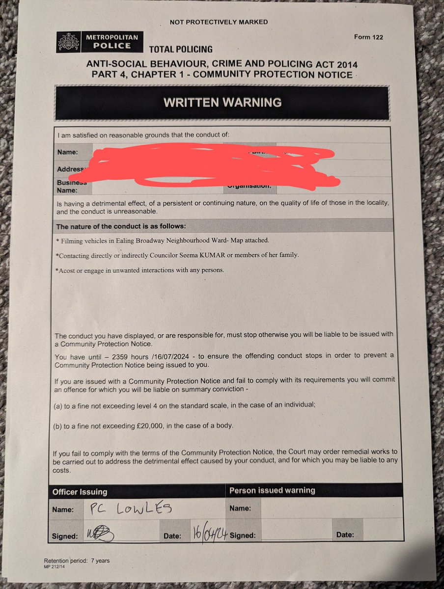 CitizenUddin's tweet photo. Councillor Seema Kumar wasn't  happy that I posted pictures of her illegal number plate on SM. So she sends @ealingMPS around to gag me. 
So next time you call the police and they do nothing, it's because they are dealing with real criminals like me. https://t.co/XF7LChWN3P