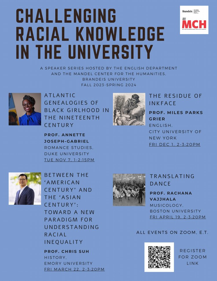 ZOOM LECTURE: How were Black bodies conceptualized in the world of ballet in interwar Paris? Come find out in this talk by Prof. Rachana Vajjhala.

brandeis.edu/english/events…