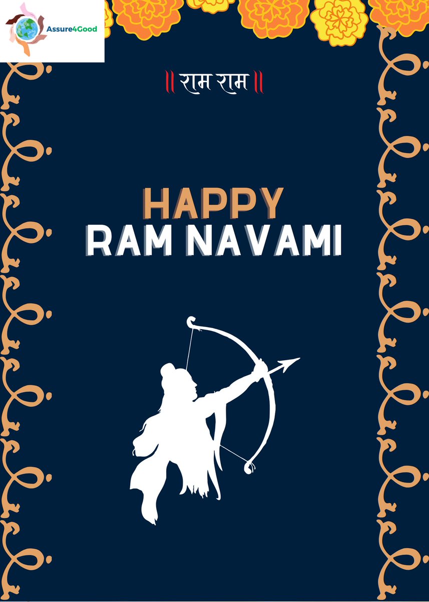 Assure4Good wishes you a joyous Ram Navami filled with blessings and positivity. May this auspicious occasion bring the spirit of goodness and prosperity to all of us. 🙏🙏🌟
 #RamNavami #RSJAssure4Good #BlessingsAndProsperity