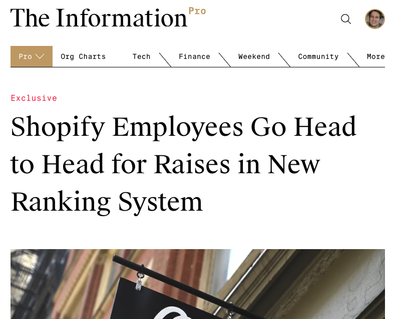 Shopify takes stack ranking to a ~whole new level~ 'Only people whose scores increase in a given review period are eligible for raises, and workers can only boost their mastery scores if they improve faster than colleagues...' theinformation.com/articles/shopi… @anngehan $shop