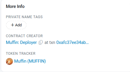 MattFuriesCat's tweet photo. $MUFFIN has been verified on Etherscan !

Coingecko ✅
Etherscan ✅
Flipping $ANDY ⌛️

Meowwwwwww 🐱

https://t.co/aOfzdFyhks https://t.co/sVnYyq8sAt