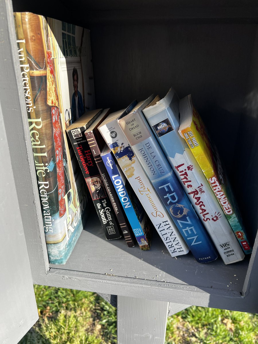 They said it couldn’t be done. Put great literature in your little free library and no one will read it. 👀 look what they did!! They took it all and left it like you see below. Today, I strike back.
