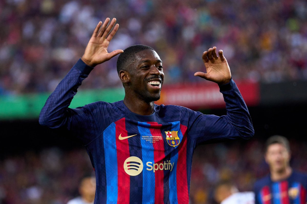 VibesFoot's tweet image. 📊 Ousmane Dembélé en phase à élimination directe de Ligue des Champions :

Avec Barcelone :
⚽️ 2 buts

Contre Barcelone :
⚽️ 2 buts