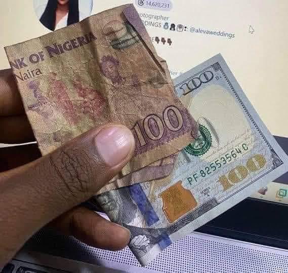 By the grace of God Almighty 100 Naira will be equal to 100 Dollar. Say Ameen