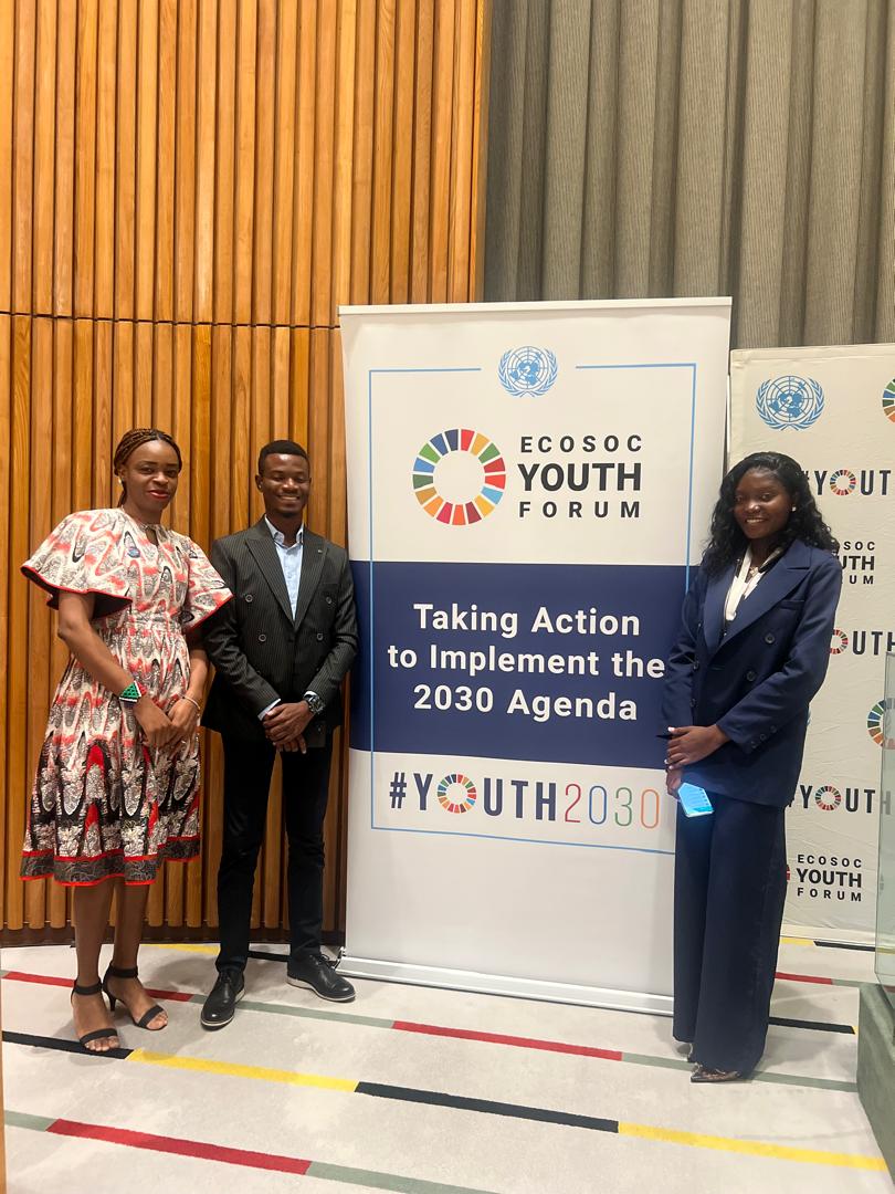 Claude Mbuyi, Executive Secretary of the Congolese Youth National Council, #DRCYouth We are proud of your intervention at #ECOSOCYouthForum2024 thank you for mentioning the STN-2250 as a Congolese National mecanism to advance youth participation in decision-making 🙏 @ONURDCongo