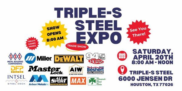 Triple-S Steel Expo in Houston, TX, this Saturday, April 20th. 
steelindustry.news/triple-s-steel…

#Steel #SteelNews #SteelIndustry #SteelIndustryNews #Metal #Metals #Economy #Aluminum #Steelmaking #MetalNews #Pricing #Decarbonization
