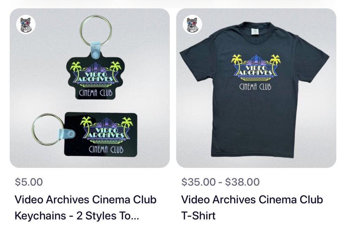 Video Archives Cinema Club T-shirts and keychains are now available to purchase on the @newbeverly online store! district.net/newbeverly?tab…