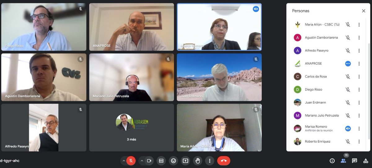 MERCOSUR: las agencias oficiales y el sector privado interactuamos hoy en el marco de la reunión de la Comisión de Semillas. Positivo encuentro público-privado. Muchas gracias!
<a href="/Abrasem/">ABRASEM</a> <a href="/ANAPROSE_Uy/">ANAPROSE</a> <a href="/aprosemp_py/">aprosemp</a> <a href="/ArpovARG/">ArPOV</a> <a href="/ASASemilleros/">ASA</a> <a href="/CSBCArgentina/">Cámara de Semilleristas de la Bolsa de Cereales</a> <a href="/CUS_UY/">CUS</a> <a href="/parpovpy/">Asociación Paraguaya de Obtentores Vegetales</a> <a href="/URUPOV_UY/">URUPOV</a>