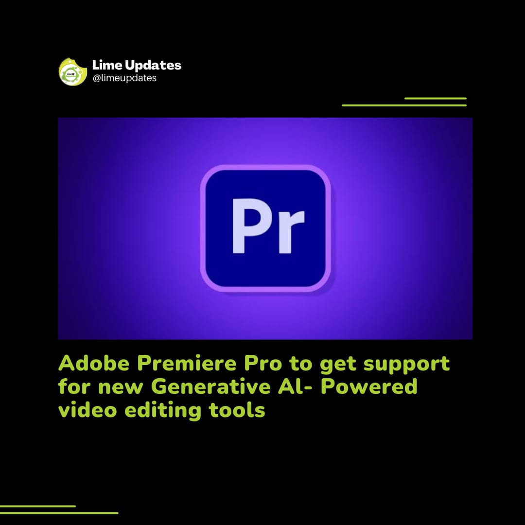 👉#Adobe plans to add #AI features to add extra frames to a video clip.
👉#AdobePremierePro may allow users to add or remove objects using AI.
👉The company also revealed the development of a new #FireflyVideo model.