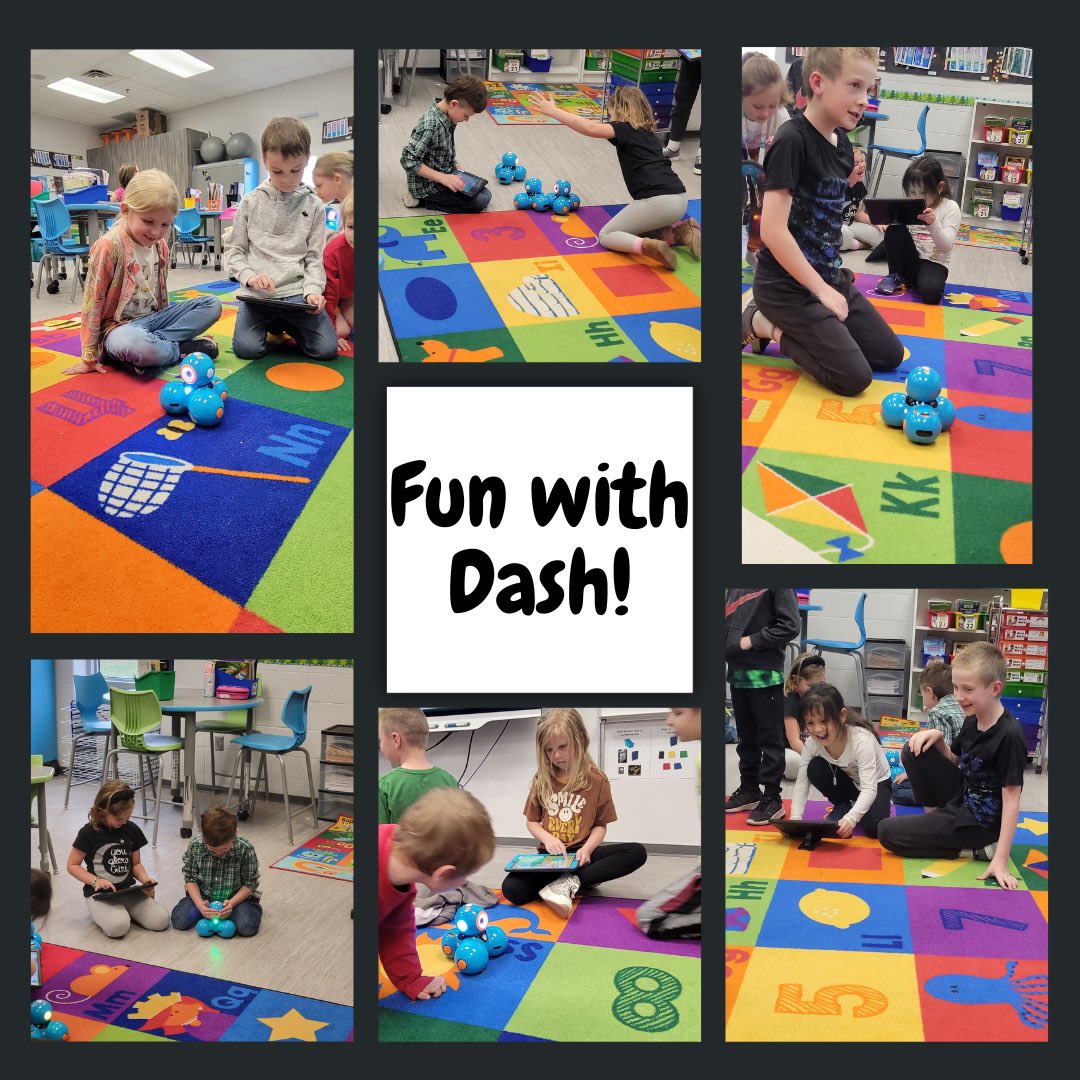 We had fun learning how to operate our Dash robots today! #theMESway
