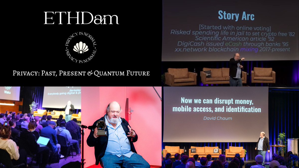xx.network (@xx_network) on Twitter photo David <a href="/chaumdotcom/">David Chaum</a> spoke to an enthusiastic crowd on <a href="/CryptoCanal/">CryptoCanal priv/acc</a>'s #ETHDam main stage on last weekend.
#PrivacyMatters
<a href="/echoexx_tech/">xx-web3</a> David <a href="/chaumdotcom/">David Chaum</a> spoke to an enthusiastic crowd on <a href="/CryptoCanal/">CryptoCanal priv/acc</a>'s #ETHDam main stage on last weekend.
#PrivacyMatters
<a href="/echoexx_tech/">xx-web3</a>