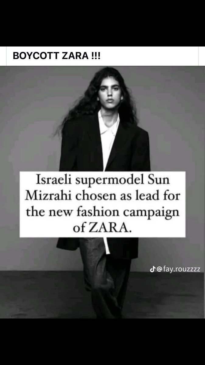 #BoycottZara